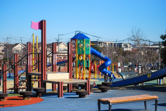 大迫力の大型遊具が人気の大和ゆとりの森