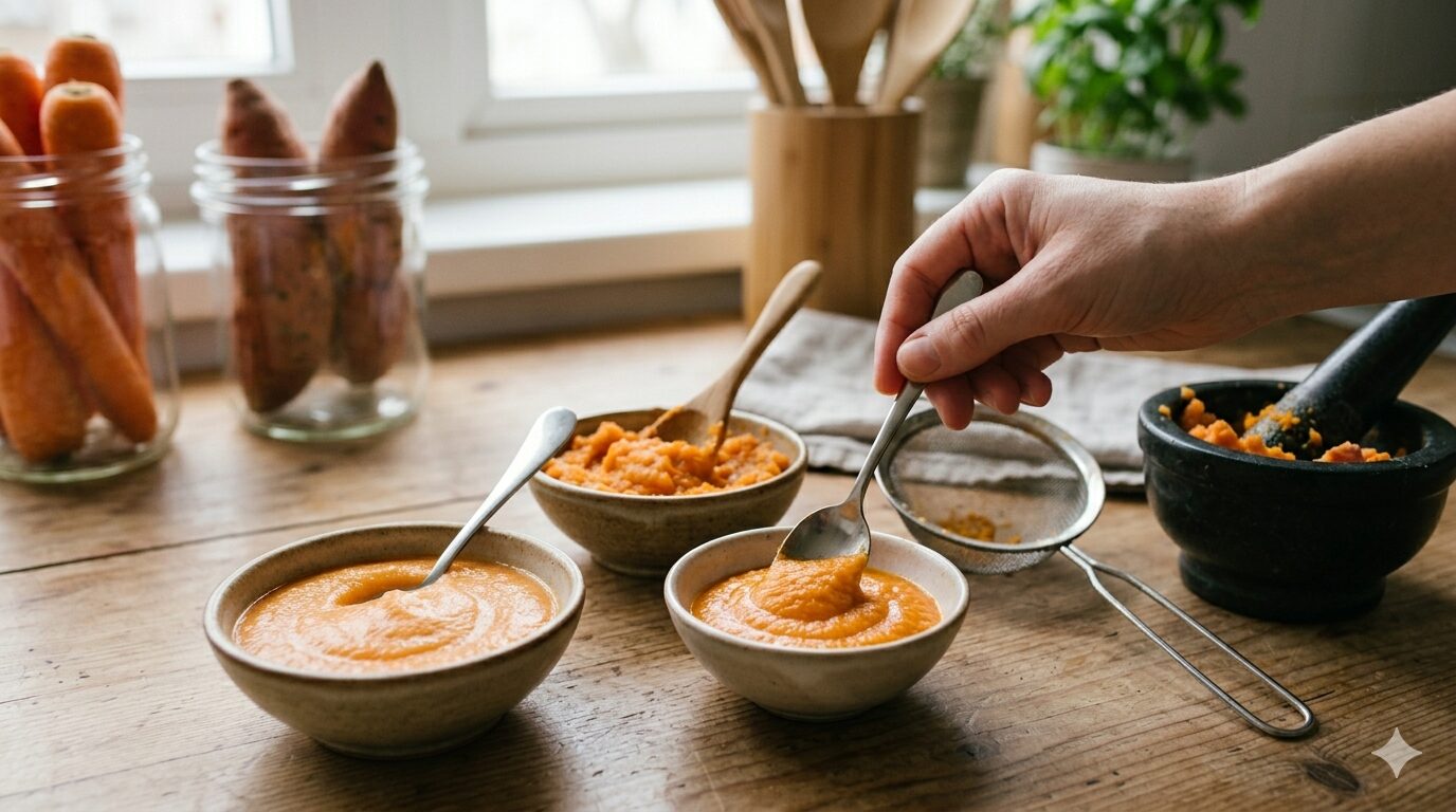 離乳食の裏ごしとすりつぶしの違い｜月齢別の使い分けまでわかりやすく解説